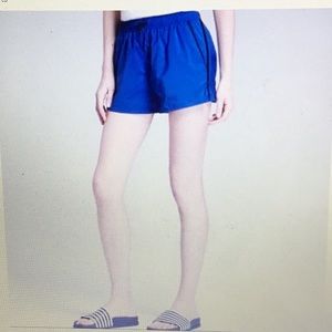 Hunter Athletic Side Zip Blue Shorts NWT